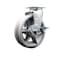 Service Caster 6'' V-Groove Semi Steel Swivel Caster with Bronze Bearing and Brake SCC-20S620-VGBZ-TLB - alternate 1